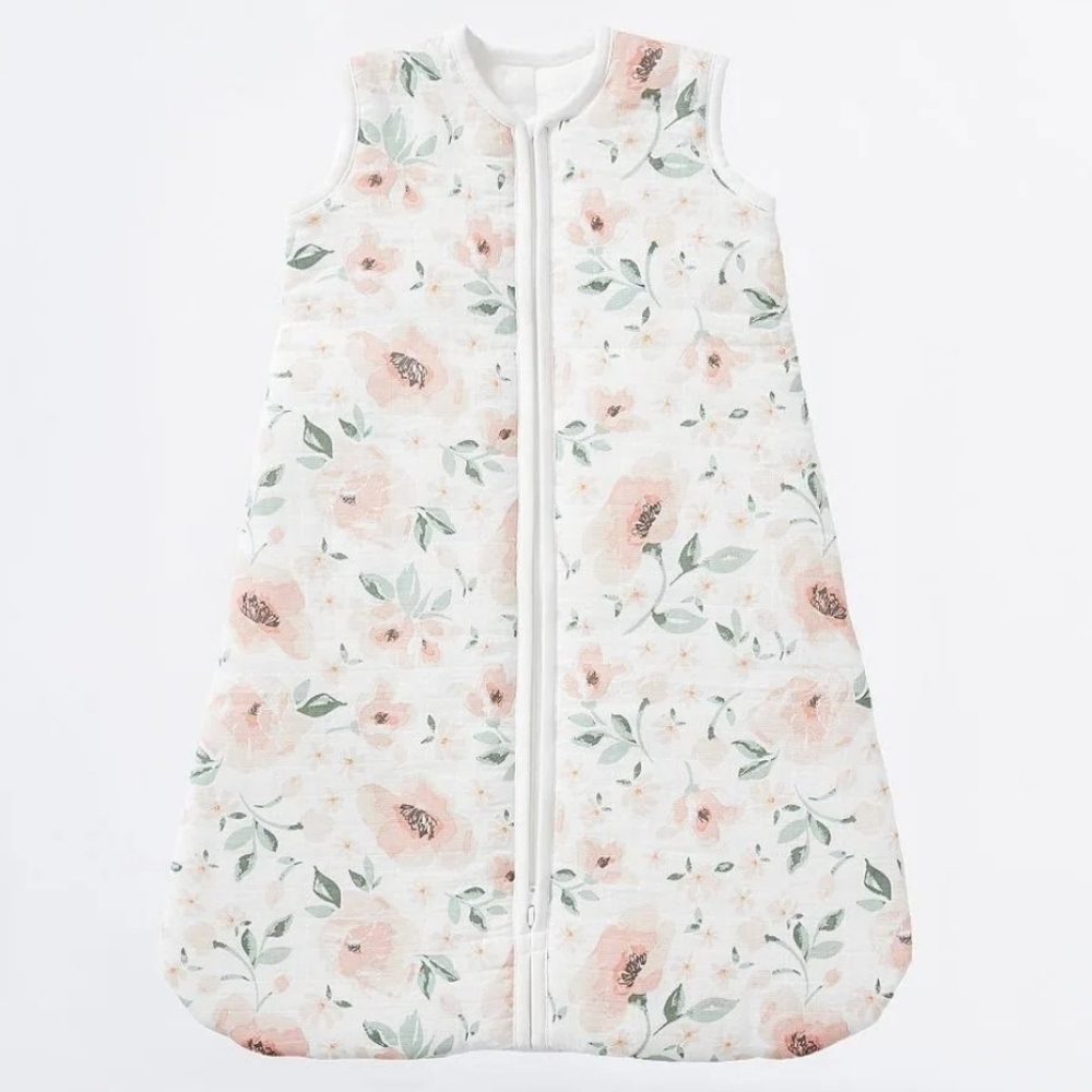 Pottery Barn Kids Meredith Muslin Wearable Blanket NEW! Blush